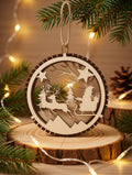 Weihnachtsmann im Schlitten
